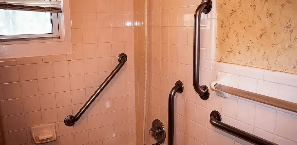 Shower grab bar installation for bathroom safety and accessibility in Shreveport, LA